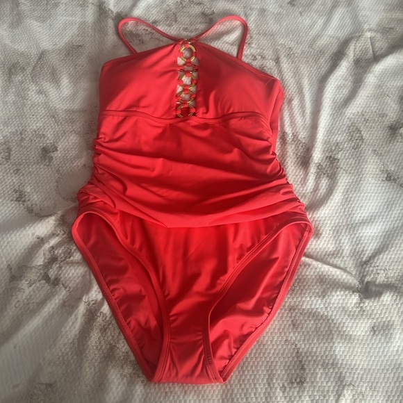 Bleu Rod Beattie High Neck One Piece Swimsuit - Picture 2 of 7